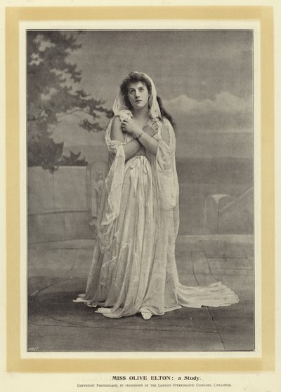Miss Olive Elton: une Étude - English Photographer