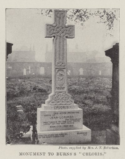 Monument à Chloris de Burns - English Photographer