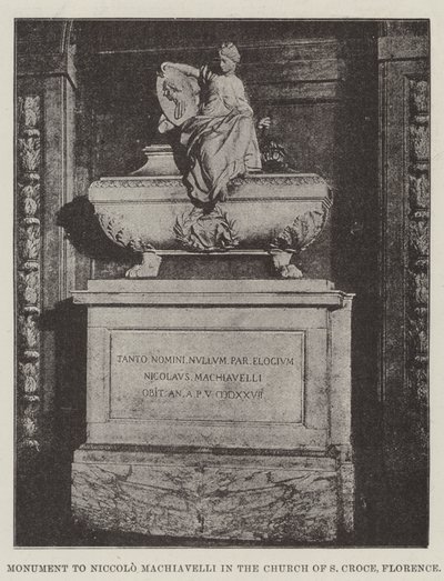 Monument à Niccolò Machiavelli dans l