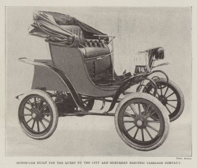 Voiture construite pour la reine par la City and Suburban Electric Carriage Company - English Photographer