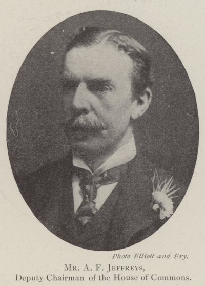 M. A F Jeffreys, vice-président de la Chambre des communes - English Photographer