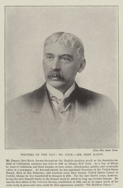 Monsieur Bret Harte - English Photographer