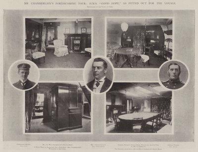 La prochaine tournée de M. Chamberlain, HMS Good Hope, équipée pour le voyage - English Photographer