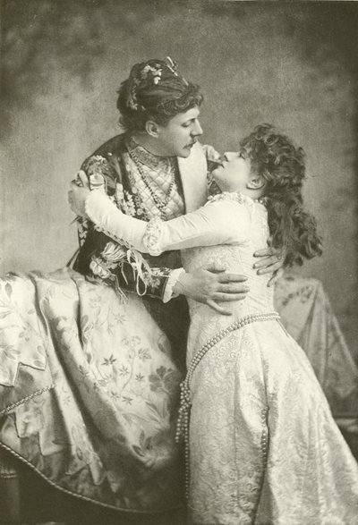 M. Clyffe et Miss Lingard en Roméo et Juliette (gravure) - English Photographer