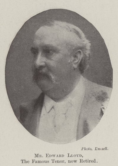 M. Edward Lloyd, le célèbre ténor, maintenant retraité - English Photographer