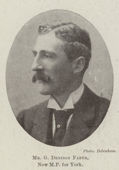 M. G Denison Faber, nouveau député de York - English Photographer