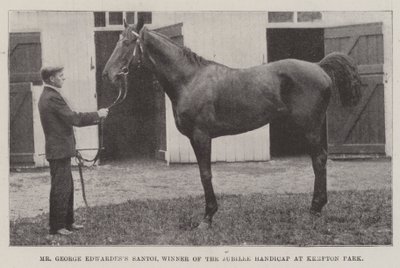 M. George Edwardess Santoi, vainqueur du Jubilee Handicap à Kempton Park - English Photographer