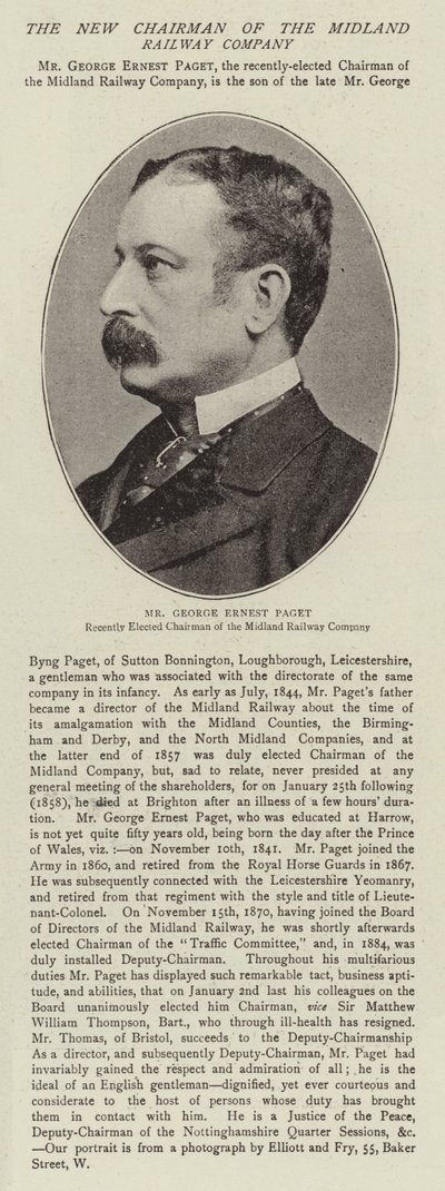M. George Ernest Paget - English Photographer