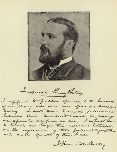 M. J Henniker Heaton, MP, Penny-Postmaster-General de l