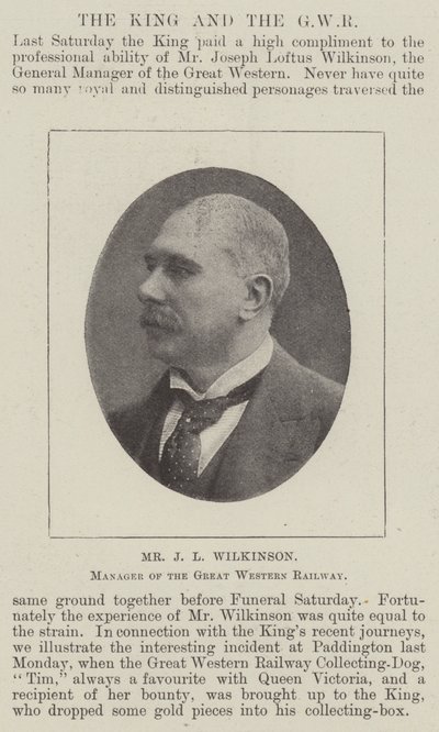 M. J L Wilkinson, directeur du Great Western Railway - English Photographer