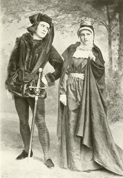 M. R. Mansfield et Mlle B. Cameron en Richard III et Lady Anne (gravure) - English Photographer