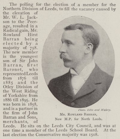 M. Rowland Barran, nouveau député de North Leeds - English Photographer