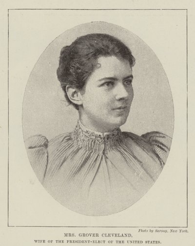Mme Grover Cleveland, épouse du président élu des États-Unis - English Photographer