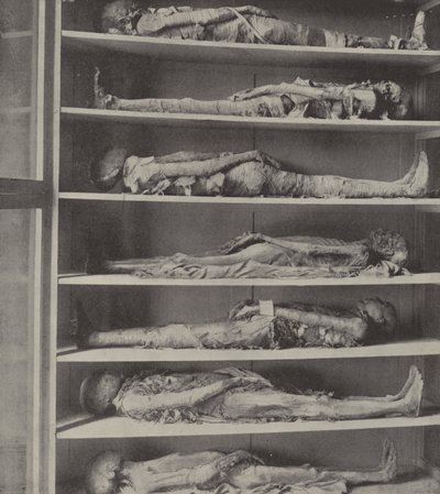 Momies de prêtres, les corps de prêtres embaumés avant qu