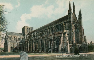 Vue nord-ouest de la cathédrale de Winchester - English Photographer