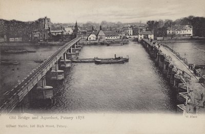 Vieux pont et aqueduc, Putney, 1878 - English Photographer