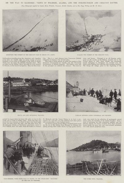 En route pour le Klondike, vues de Wrangel, Alaska, et des routes Stikine-Teslin et Chilcoot - English Photographer