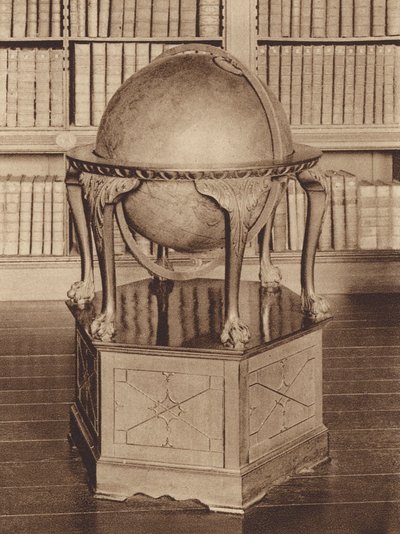 Oxford : Oriel College, un globe du XVIIIe siècle dans la bibliothèque - English Photographer