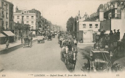 Oxford Street, Est depuis Marble Arch - English Photographer