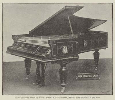 Piano pour le Rajah de Kooch-Behar, fabricants, Messers John Brinsmead et Fils - English Photographer