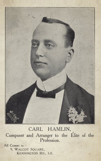 Portrait de Carl Hamlin - English Photographer