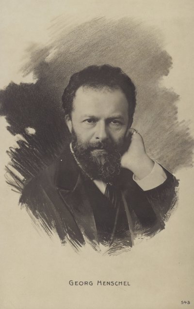 Portrait de Sir George Henschel - English Photographer