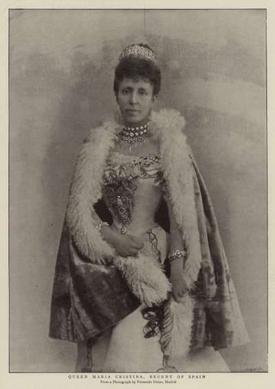 La reine Maria Cristina, régente d