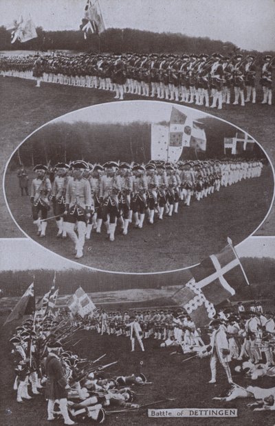 Reconstitution de la bataille de Dettingen, combattue en Bavière en 1743 pendant la guerre de succession d