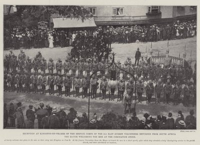 Réception à Kingston-on-Thames du Corps de service des 2e volontaires d
