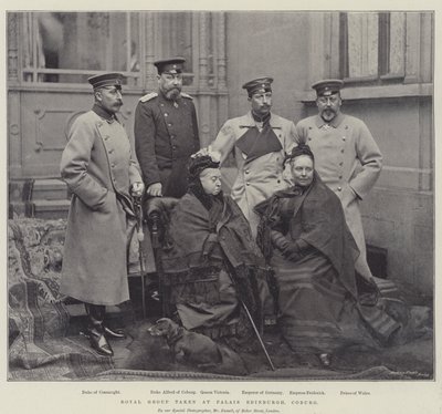 Groupe royal pris au Palais Édimbourg, Cobourg - English Photographer