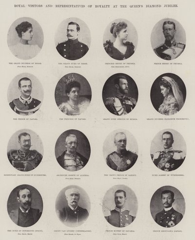 Visiteurs royaux et représentants de la royauté au Jubilé de diamant de la Reine - English Photographer