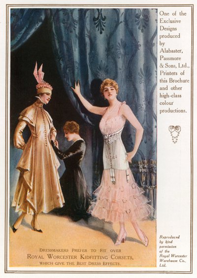 Publicité pour les corsets Royal Worcester Kidfitting - English Photographer