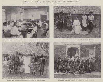Scènes à Samoa pendant les récentes perturbations - English Photographer