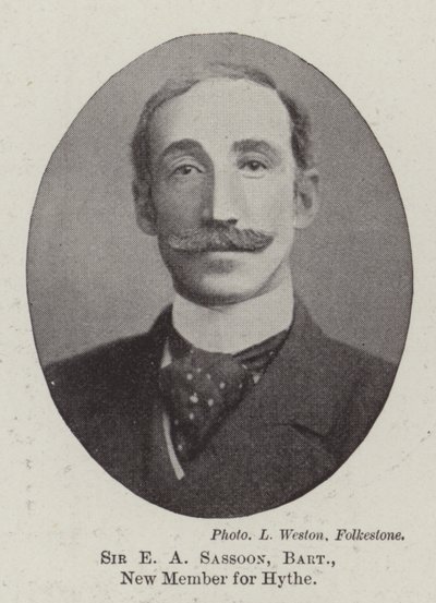 Sir E A Sassoon, baronnet, nouveau membre pour Hythe - English Photographer