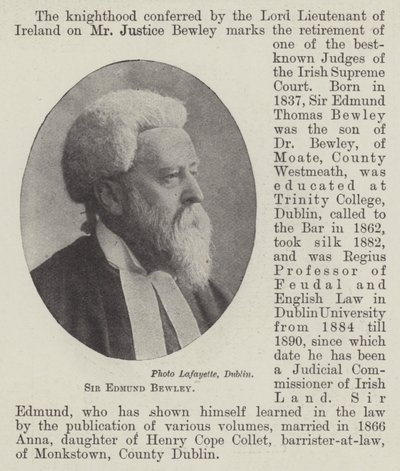 Sir Edmund Bewley - English Photographer