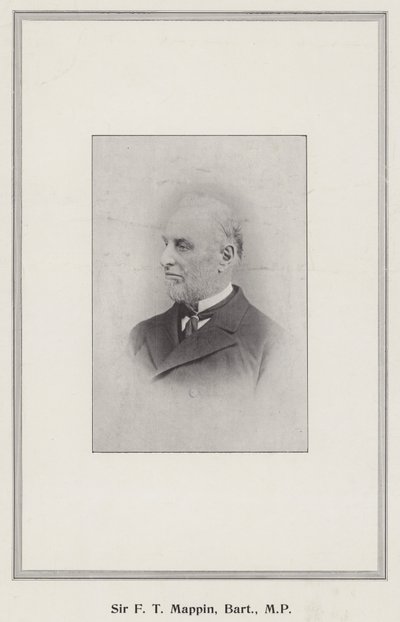 Sir F T Mappin, baronnet, MP - English Photographer