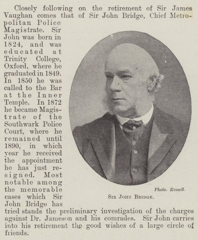 Sir John Bridge - English Photographer