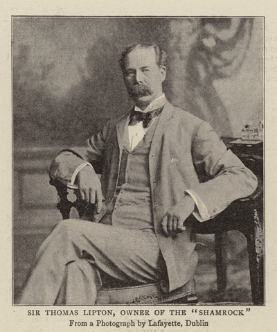 Sir Thomas Lipton, propriétaire du Shamrock - English Photographer