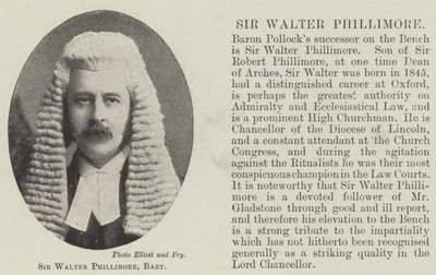 Sir Walter Phillimore, Baronet - English Photographer