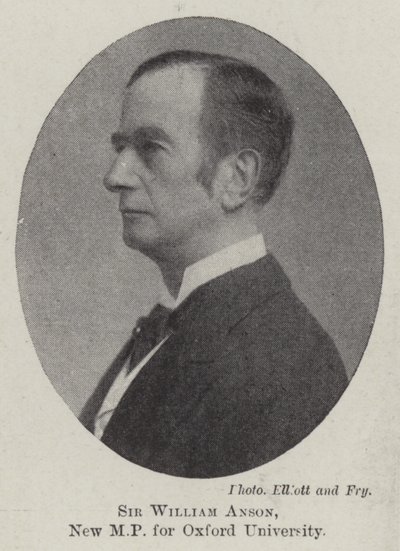 Sir William Anson, nouveau député de l