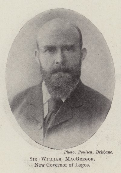 Sir William MacGregor, nouveau gouverneur de Lagos - English Photographer