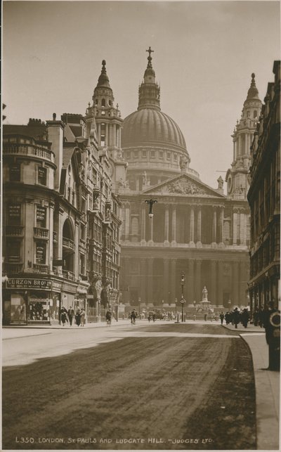 Cathédrale St Paul et Ludgate Hill, Londres - English Photographer