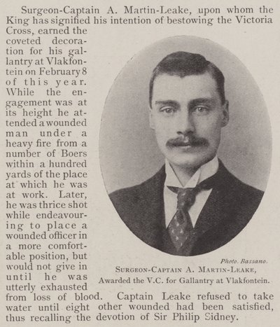 Chirurgien-capitaine A. Martin-Leake, décoré de la VC pour bravoure à Vlakfontein - English Photographer