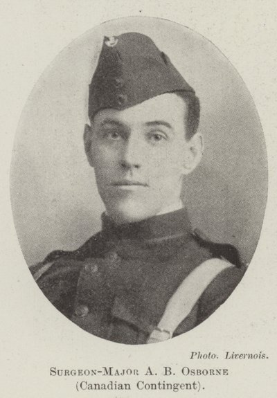 Chirurgien-major A B Osborne, contingent canadien - English Photographer