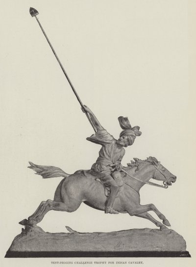 Trophée de défi de tent-pegging pour la cavalerie indienne - English Photographer
