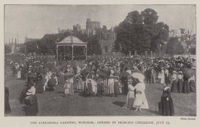 Les jardins Alexandra, Windsor, ouverts par la princesse Christian, 15 juillet - English Photographer