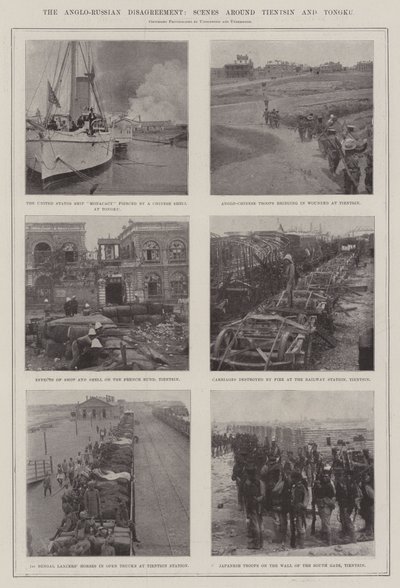 Le désaccord anglo-russe, scènes autour de Tientsin et Tongku - English Photographer