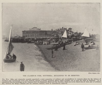 Le Clarence Pier, Southsea, bâtiments à enlever, 2 mai 1896 - English Photographer