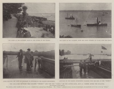 La collision entre le vapeur Primus et le remorqueur Hansa sur le bas Elbe, 21 juillet, scènes après le désastre - English Photographer