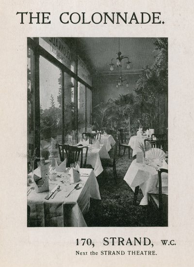 La Colonnade, 170 Strand - English Photographer